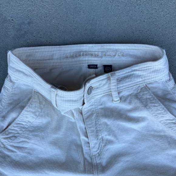 American Eagle Size 000 Women Corduroy Cargo Pants Wide Leg - Picture 6 of 10